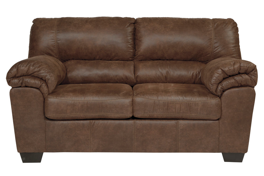 Bladen Coffee Faux Leather Loveseat