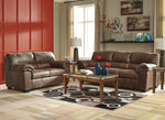 Bladen Coffee Faux Leather Loveseat