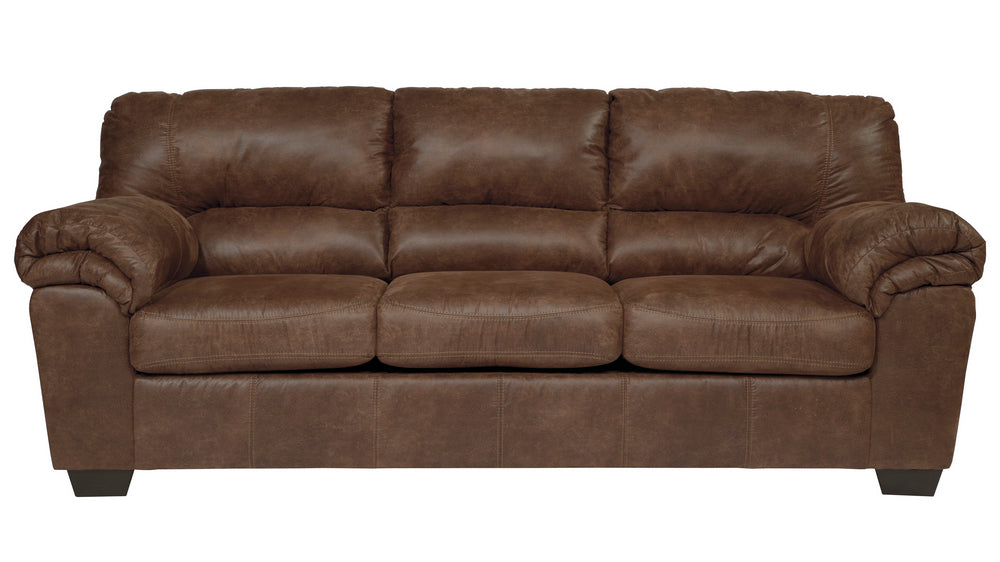 Bladen Coffee Faux Leather Sofa (Oversized)