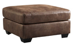 Bladen Coffee Faux Leather Oversized Accent Ottoman