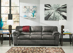 Bladen Slate Faux Leather Sofa (Oversized)