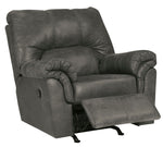 Bladen Slate Faux Leather Manual Rocker Recliner