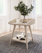 Blariden Light Tan Wood Accent Table