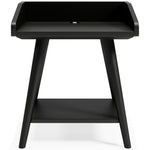 Blariden Metallic Gray Wood Accent Table