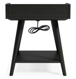 Blariden Metallic Gray Wood Accent Table