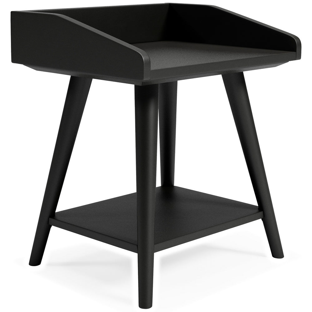 Blariden Metallic Gray Wood Accent Table