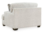 Signature Design Brebryan Flannel Plush Fabric Chair and a Half