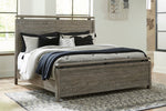 Brennagan Gray King Panel Bed