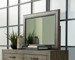 Brennagan Gray Wood Dresser Mirror