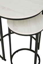 Briarsboro 2-Pc White Nesting Table Set