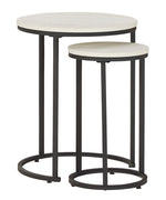 Briarsboro 2-Pc White Nesting Table Set