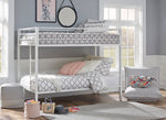 Broshard White Metal Twin/Twin Bunk Bed