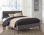 Brymont Dark Gray Wood Queen Platform Bed with Headboard