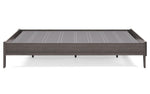 Brymont Dark Gray Wood Queen Platform Bed