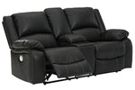 Calderwell Black Power Recliner Loveseat