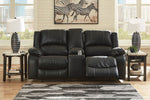 Calderwell Black Power Recliner Loveseat