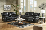 Calderwell Black Power Recliner Loveseat