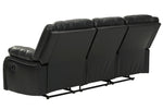 Calderwell Black Manual Recliner Sofa