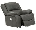 Calderwell Gray Power Rocker Recliner