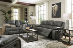 Calderwell Gray Manual Recliner Loveseat