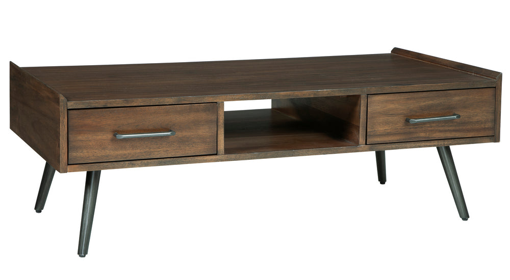 Calmoni Brown Wood Coffee Table