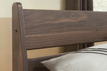 Calverson Mocha Wood Full Platform Bed with Headboard