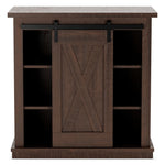 Camiburg Antique Brown Wood Accent Cabinet