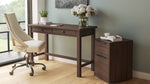 Camiburg Warm Brown Wood Home Office Desk