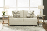 Caretti Parchment Chenille Microfiber Loveseat