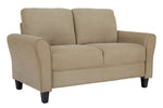 Signature Design Carten Quartz Fabric Loveseat