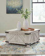 Carynhurst Whitewash Storage Coffee Table