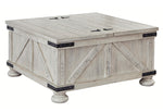 Carynhurst Whitewash Storage Coffee Table