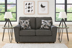 Signature Design Cascilla Slate Chenille Loveseat