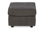 Signature Design Cascilla Slate Chenille Ottoman