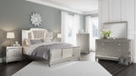 Chevanna Cream/Platinum King Panel Bed