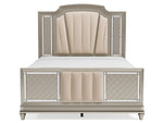 Chevanna Cream/Platinum Queen Panel Bed