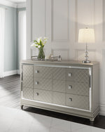 Chevanna Platinum Wood 6-Drawer Dresser