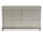 Chevanna Platinum Wood 6-Drawer Dresser