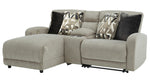 Colleyville 3-Pc Stone LAF Power Recliner Sectional with Console