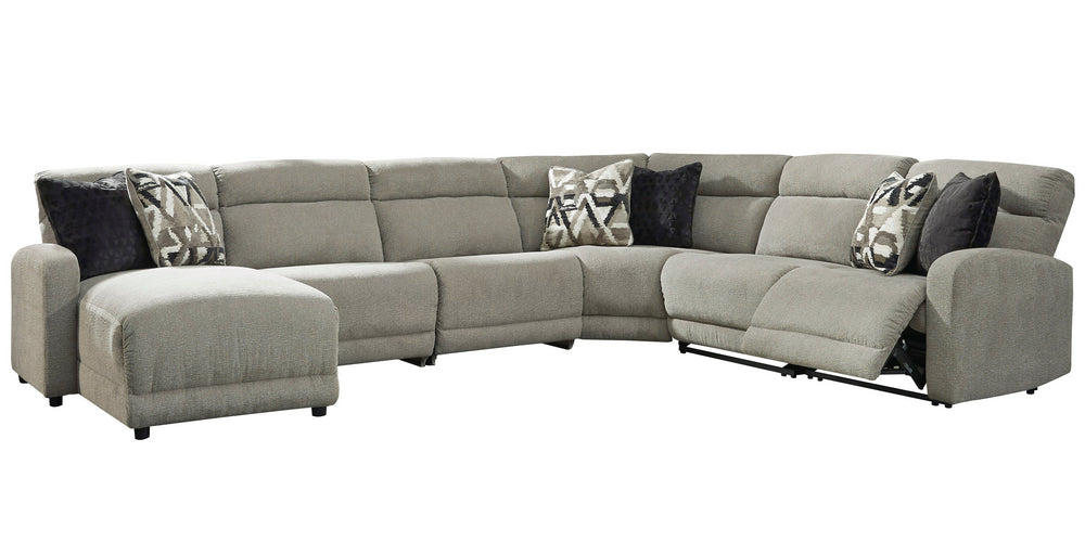 Colleyville 6-Pc Stone LAF Power Recliner Sectional