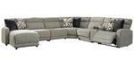 Colleyville 7-Pc Stone LAF Power Recliner Sectional with Console