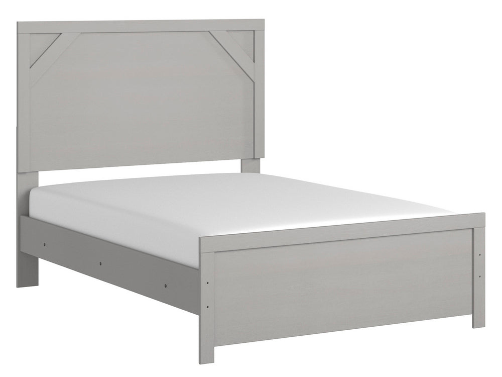 Cottonburg Light Gray Wood Full Panel Bed