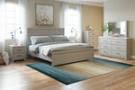 Cottonburg Light Gray Wood King Panel Bed