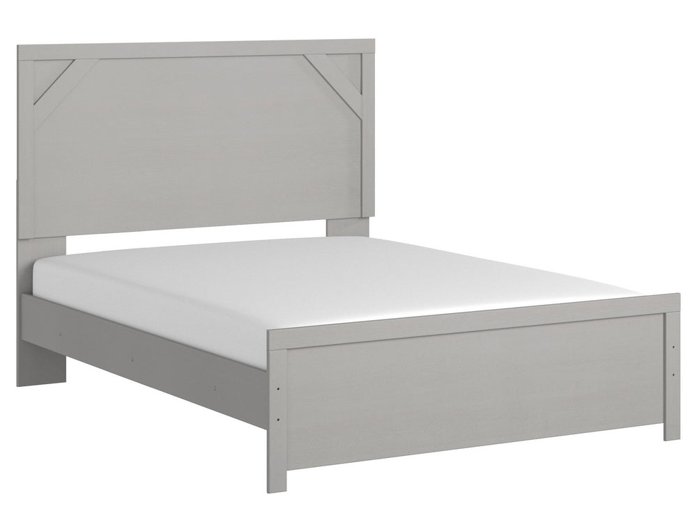 Cottonburg Light Gray Wood Queen Panel Bed