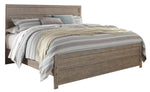 Culverbach Gray Wood King Panel Bed