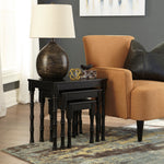 Dasonbury 3-Pc Black Wood Accent Table Set