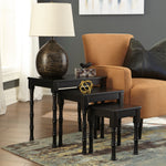 Dasonbury 3-Pc Black Wood Accent Table Set