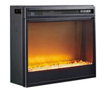 Derekson Multi Gray Wood Entertainment Center with Infrared Fireplace Insert