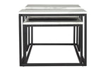 Donnesta 3-Pc Gray/Black Coffee Table Set