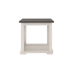 Dorrinson Two-Tone Wood Square End Table